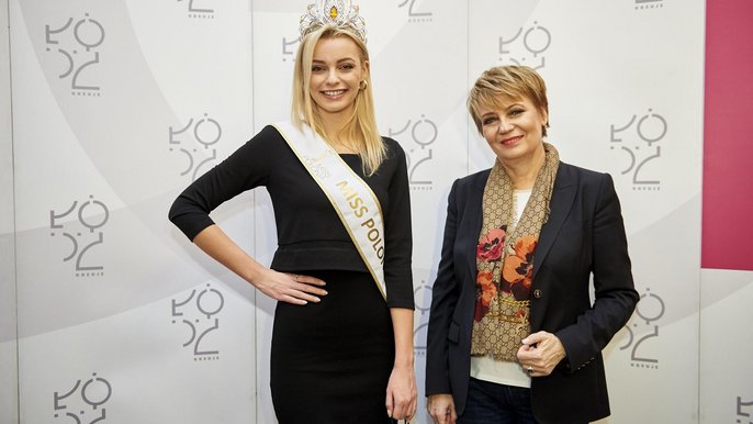 Prezydent Łodzi pogratulowała łodziance tytułu Miss Polonia 2019 - fot. Radosław Jóźwiak / UMŁ