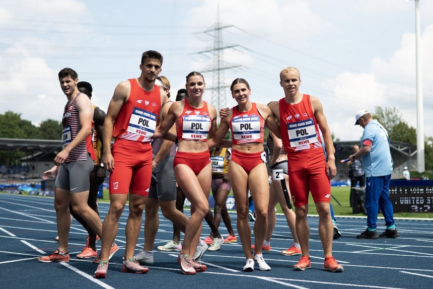 Polska sztafeta z biegu półfinałowego