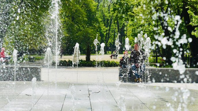 Uruchomiliśmy fontanny po zimowej przerwie - fot. Paweł Łacheta / UMŁ
