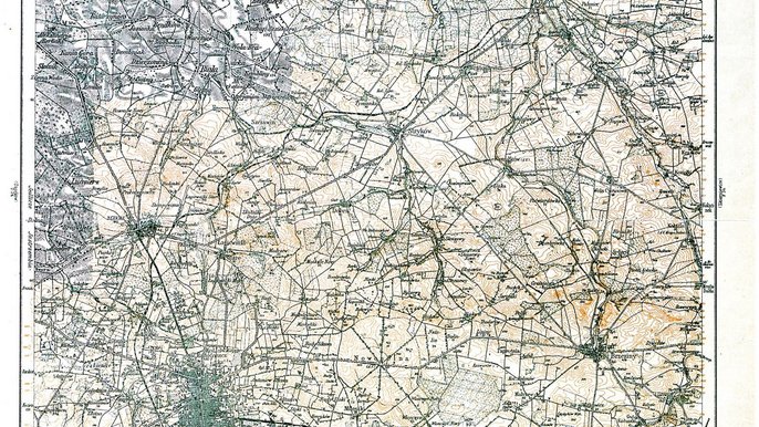 Mapa dawnej Łodzi - fot. Archiwum