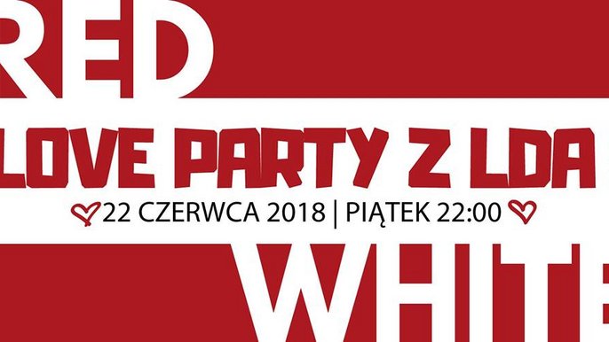 Grafika promująca wydarzenie: White&Red - Love Party w Latin Dance Academy na Piotrkowskiej - mat. pras. Latin Dance Academy - Szkoła Tańca w Łodzi