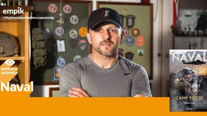 Grafika promująca wydarzenie: Naval - spotkanie autorskie w Empiku w Manufakturze - fot. mat. Salon Empik Łódź Manufaktura