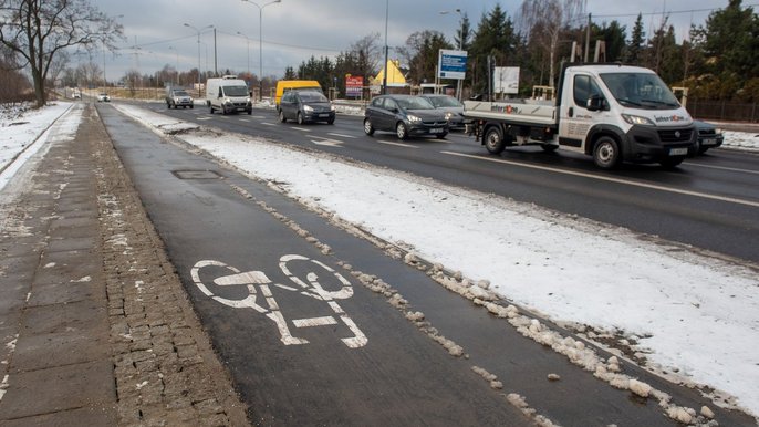 Droga rowerowa na Brzezińskiej - fot. Paweł Łacheta