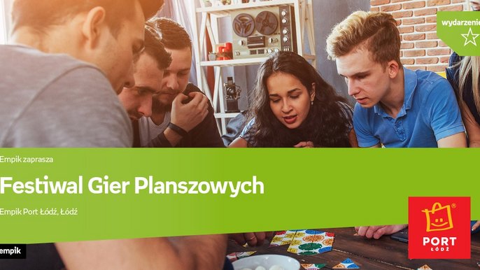 Grafika promująca wydarzenie: Festiwal Gier Planszowych w Porcie Łódź - fot. mat. Empik.com