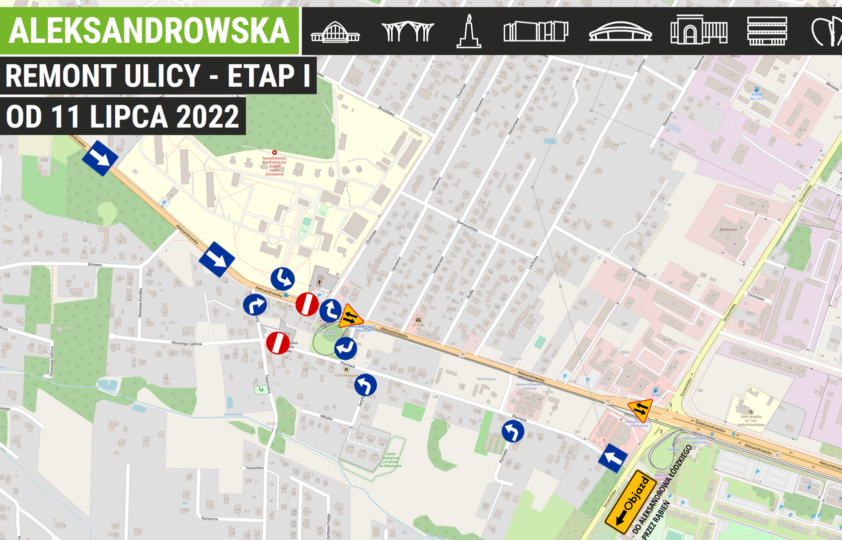 Remont Aleksandrowskiej już w lipcu