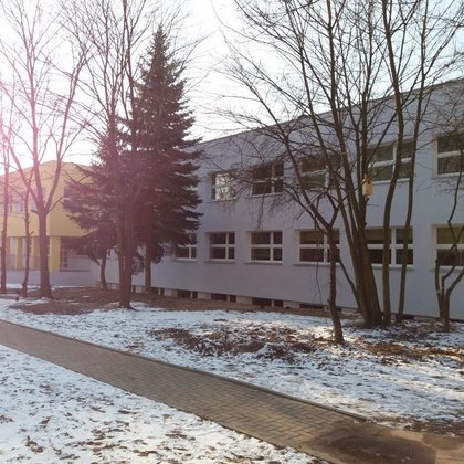 Szkoła Podstawowa nr 199 przy ul. Elsnera 8 w Łodzi po termomodernizacji 