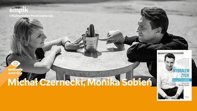 Grafika promująca wydarzenie: Michał Czernecki, Monika Sobień - spotkanie autorskie w Empiku w Manufakturze - mat. pras. Salon Empik Łódź Manfaktura