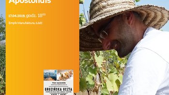 Grafika promująca wydarzenie: Piotr Apostolidis | spotkanie autorskie w Empiku w Manufakturze -  fot. mat. Salon Empik Łódź Manufaktura