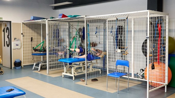 Rehabilitacja w Domu Dziennego Pobytu dla Osób Niepełnosprawnych przy ul. Ćwiklińskiej 5a - fot. ŁÓDŹ.PL