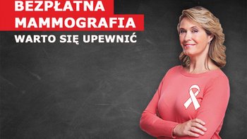 Grafika promująca wydarzenie: Mammobus w Porcie Łódź. Zbadaj się by mieć pewność -  mat . pras. Port Łódź