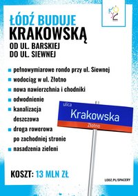 Ulotka informacyjna rozdawana podczas spotkania przy ul. Krakowskiej. , Ulotka informacyjna rozdawana podczas spotkania przy ul. Krakowskiej.