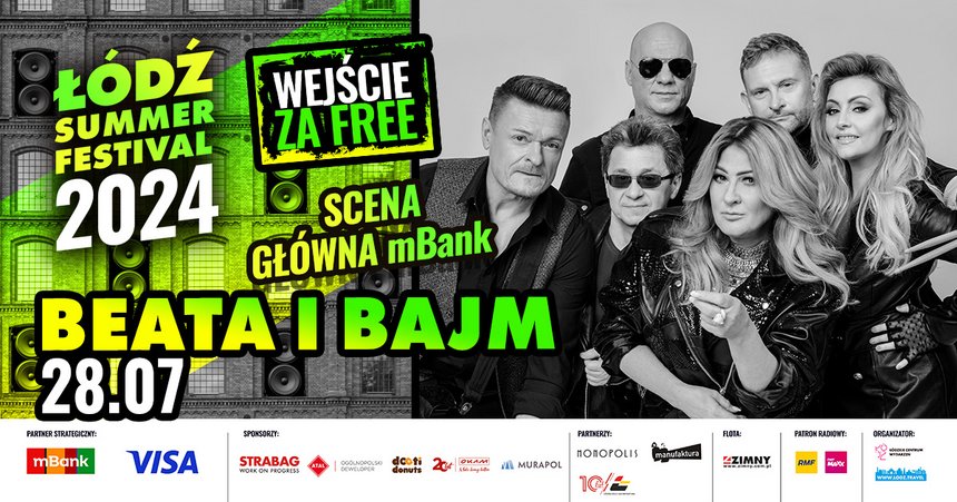 Łódź Summer Festival 2024: BEATA i BAJM - Scena Główna mBank