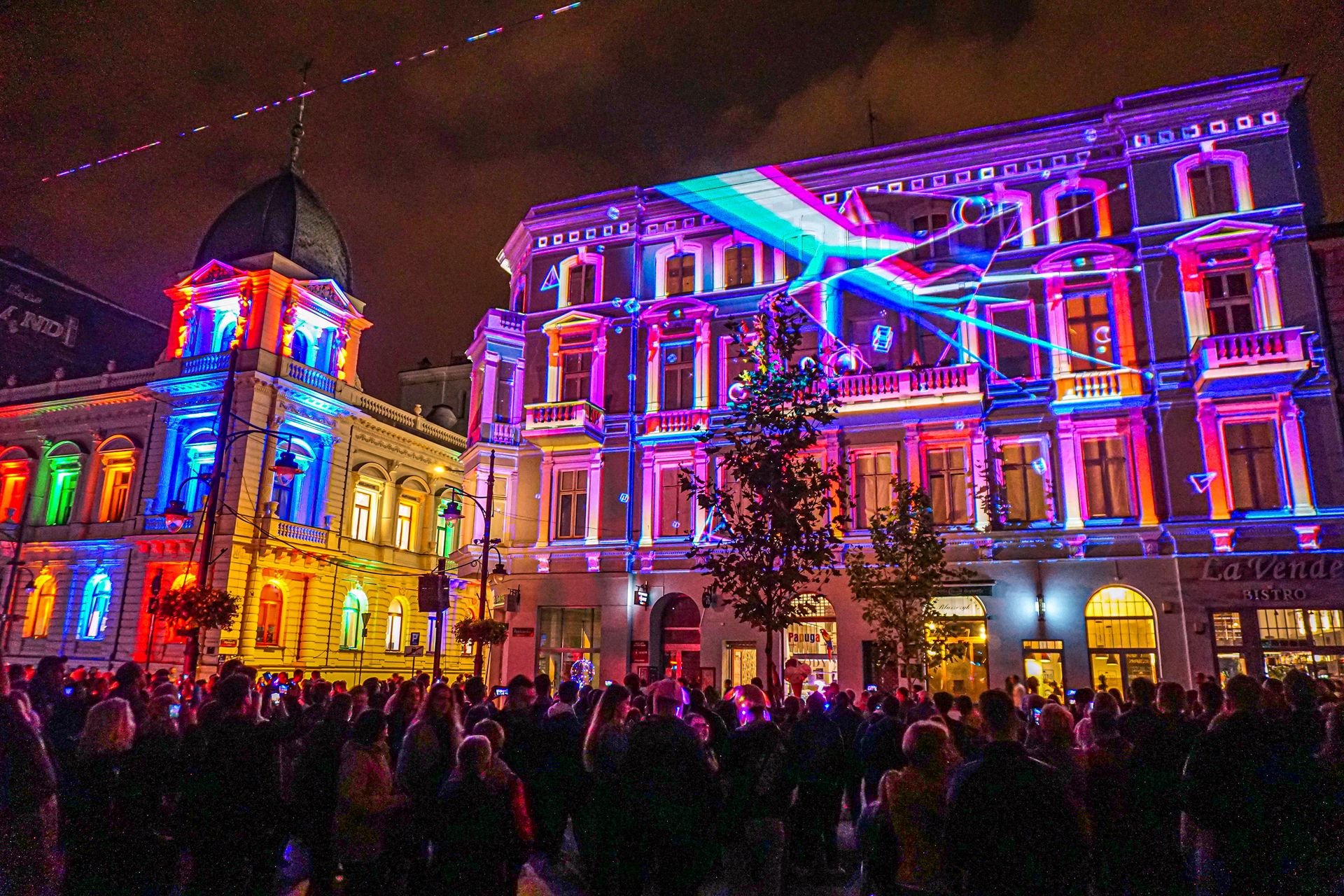 Light Move Festival - ulica Piotrkowska 