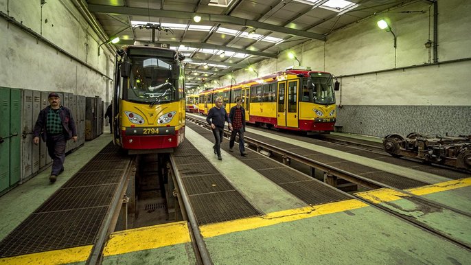 Jedna z najstarszych zajezdni w Łodzi stanie się nowoczesnym zapleczem do obsługi tramwajów - fot. Stefan Brajter / UMŁ