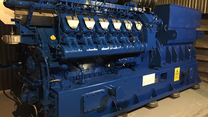 Jeden z agregatów do zasilania nowej biogazowni - mat. prasowe