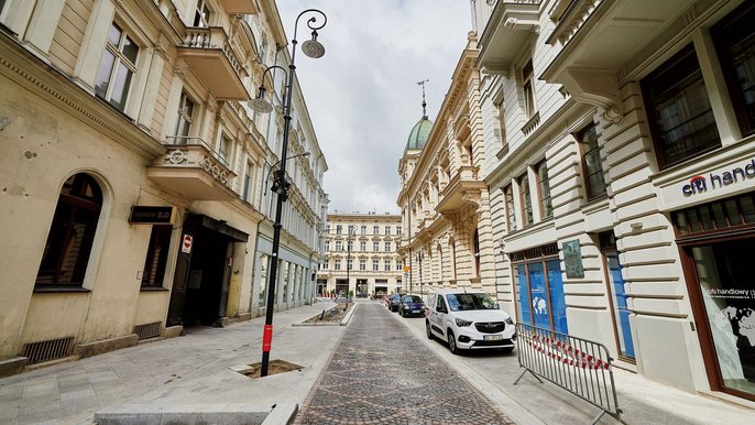 Moniuszki w trakcie remontu - fot. ŁÓDŹ.PL