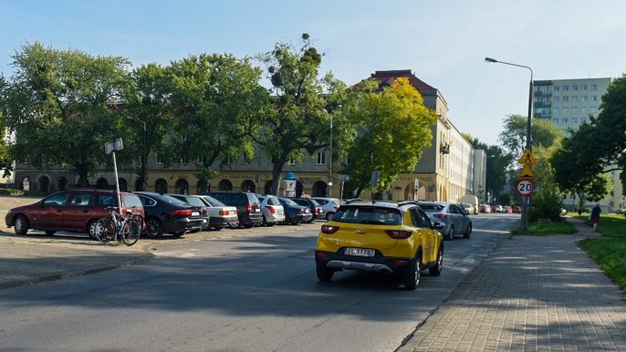 Ulice Wolborska i Podrzeczna przed przebudową - fot. Paweł Łacheta / UMŁ