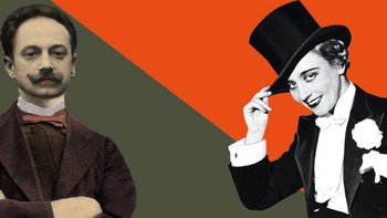 Grafika promująca wydarzenie: „Kino Kresów” i „Kazimierz Prószyński" - wystawy w EC1 -  fot. mat. EC1