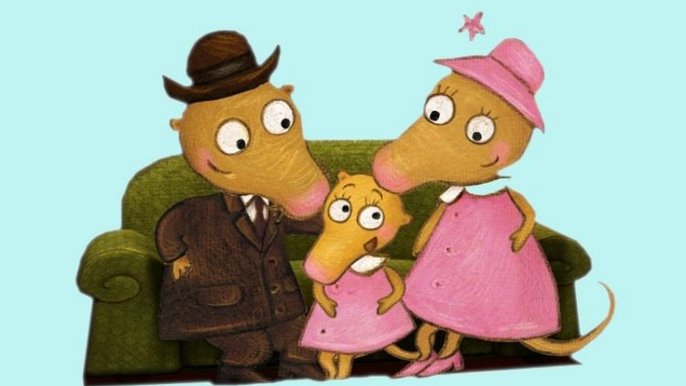 Rodzina ryjówki Florki - mat. Muzeum Kinematografii