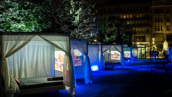 "Kino łóżkowe" - Transatlantyk Festival 2017 -  fot. z arch. UMŁ