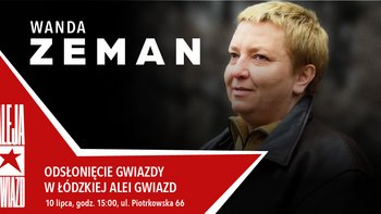  -  Wanda Zeman w Łódzkiej Alei Gwiazd
