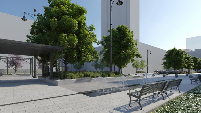 Ulica między Wschodnią a Sienkiewicza - wizualizacja - mat. prasowe