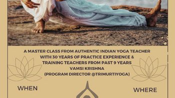  - Joga Master Class z Vamsi Krishna - (Certyfikat YACEP) Część II - Joga i Czakry