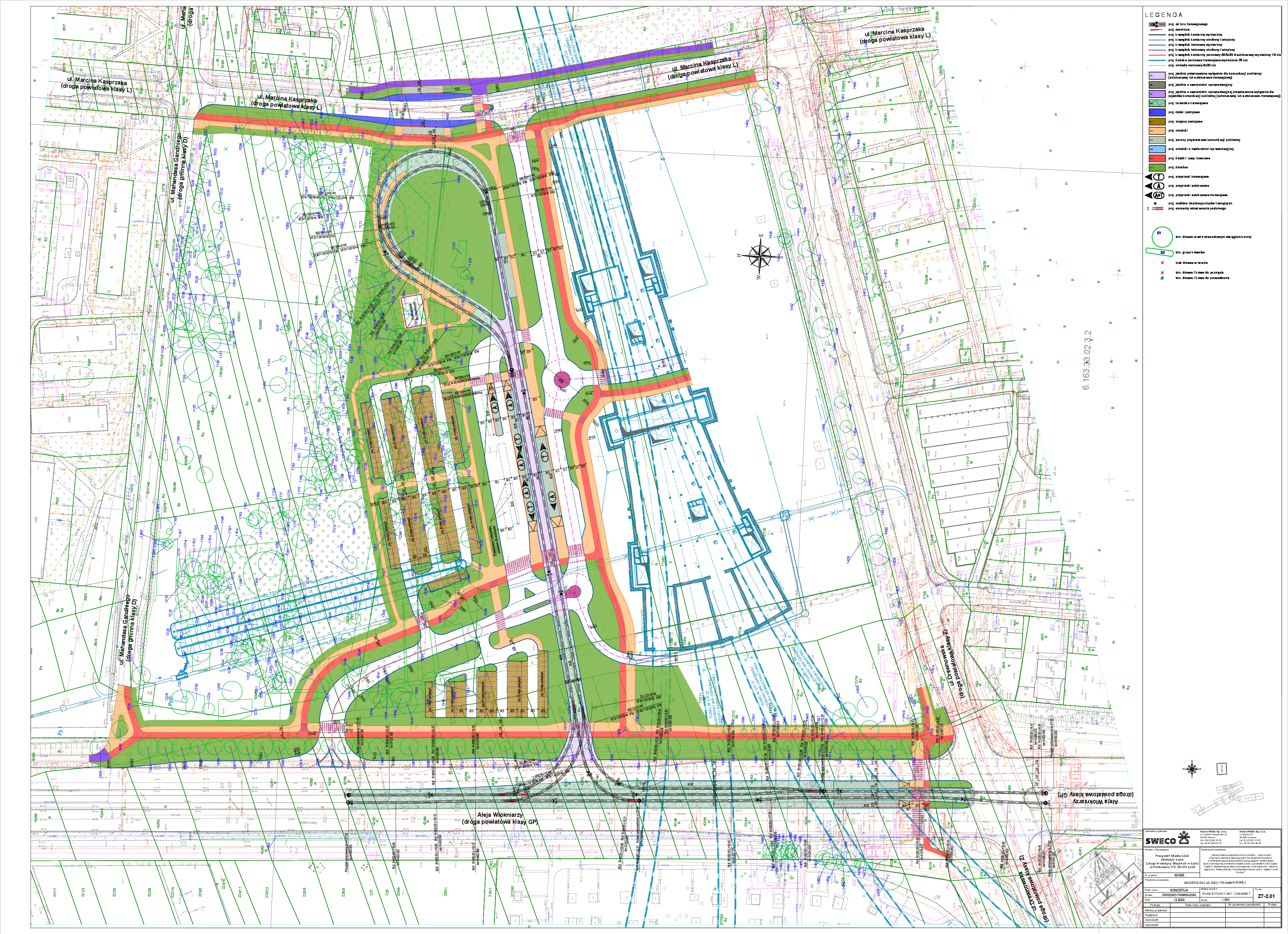 Mapa - koncepcja przebudowy - kliknij by pobrać .pdf 