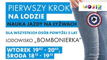  -  "Pierwszy Krok Na Lodzie" dla dzieci i młodzieży w Bombonierce