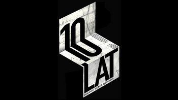 Plakat promujący wydarzenie: 10 lat Pracowni Technik Łączonych - wystawa w Galerii ASP na Piotrkowskiej 68 -  mat. pras. Galeria ASP