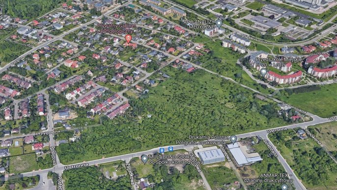 Nowy park Mirabelka - fot. Google Maps