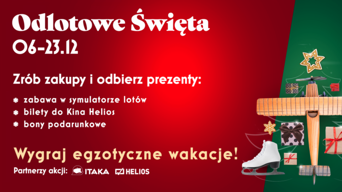 Grafika promująca wydarzenie: "Odlotowe święta w Sukcesji" - fot. mat. Sukcesja