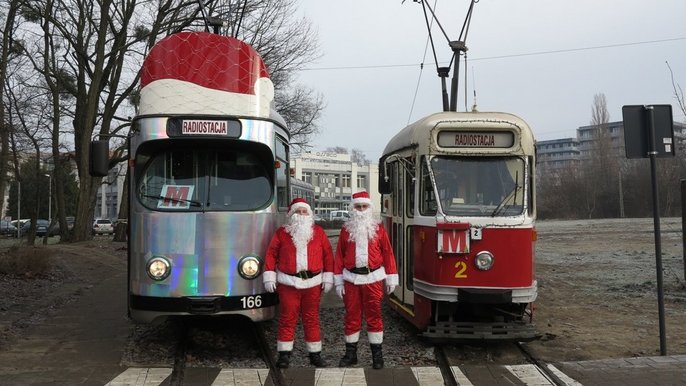 Tylko dziś Mikołajkowe Tramwaje kursują po Łodzi - mat. MPK Łódź