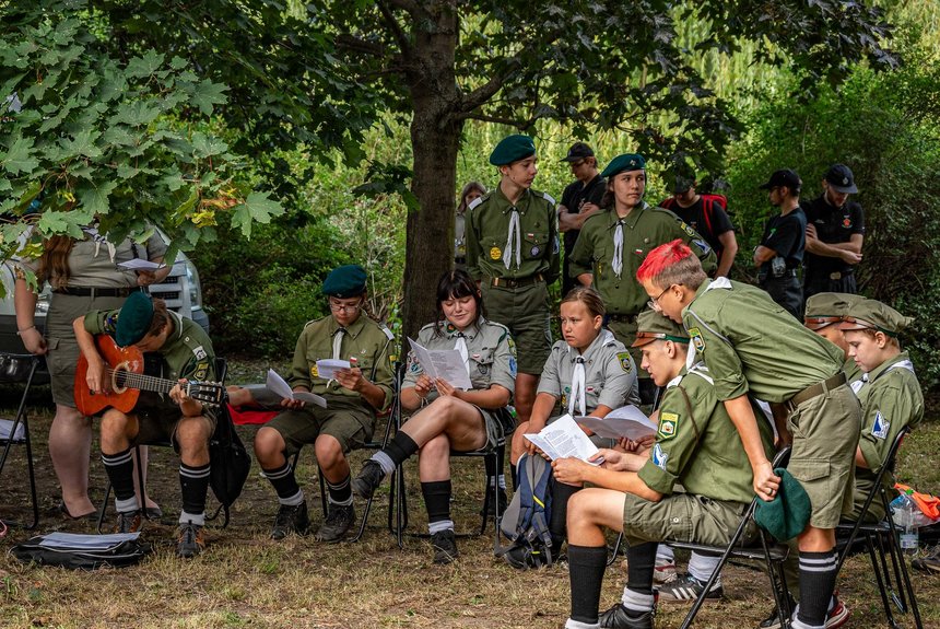 Harcerze. Fot. P. Wacławiak, UMŁ. 