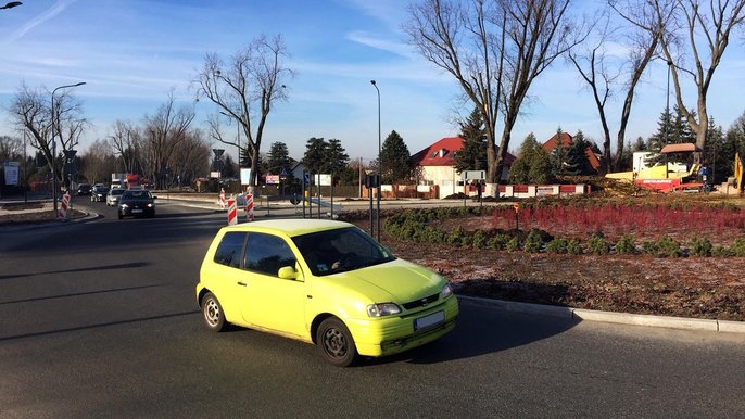 Kończymy prace przy budowie ronda na ul. Okólnej - mat. ZIM