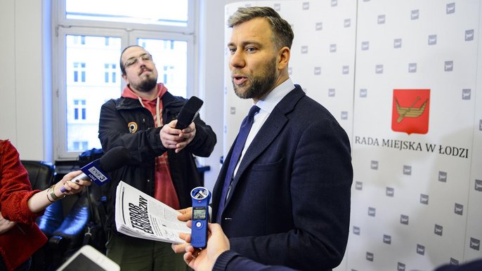Bartosz Domaszewicz, radny RM w Łodzi - fot. Radosław Jóźwiak