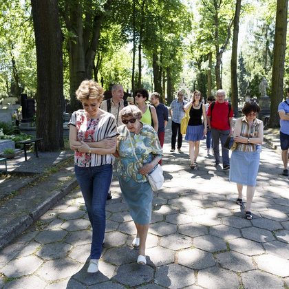 Córka Aleksego Rżewskiego Mirosława Juliańska oraz prezydent Łodzi Hanna Zdanowska.