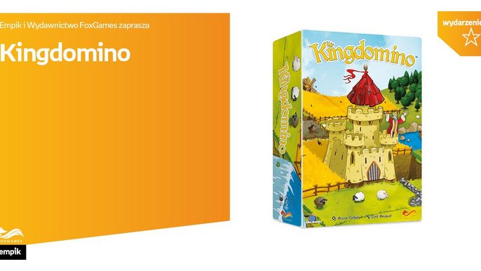 Grafika promująca wydarzenie: Kingdomino | turniej gry w Empiku w Manufakturze - fot. mat. Salon Empik Łódź Manufaktura