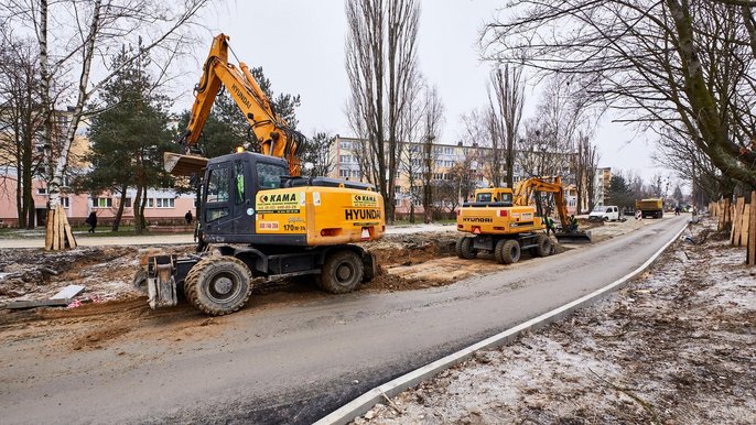 Przebudowa ul. Grota-Roweckiego - mat. ZIM