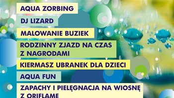 Grafika promująca wydarzenie: "Majówka na Fali" -  mat. pras. Aquapark Fala