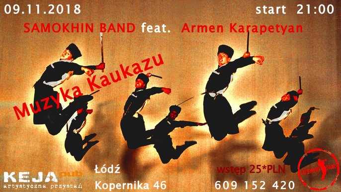 Zdjęcie promujące wydarzenie: Samokhin Band - koncert w Keja Pub - fot. mat. Samokhin Band