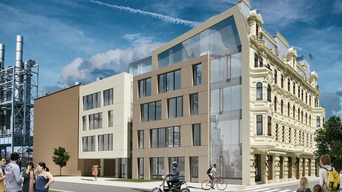 Wizualizacja. Miasto jest gotowe zaoferować PISF remontowaną kamienicę przy ul. Tuwima 46 - mat. prasowe