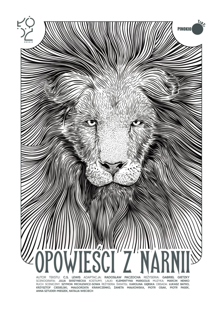 Plakat do spektaklu Opowieści z Narnii