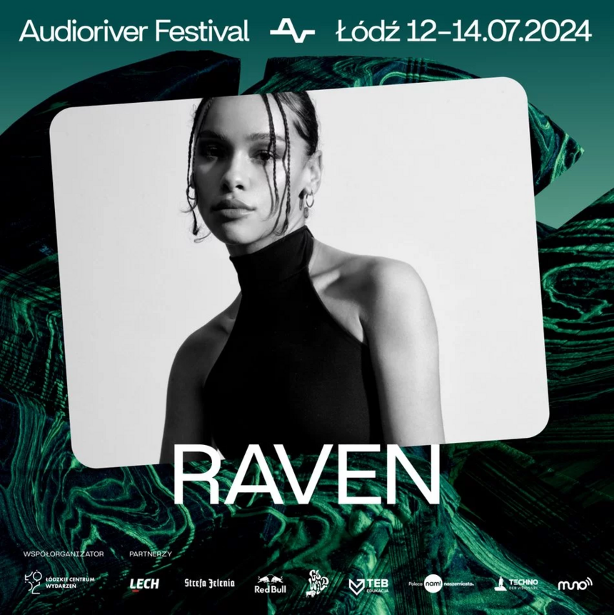 Plakat promujący artystę na festiwalu Audioriver