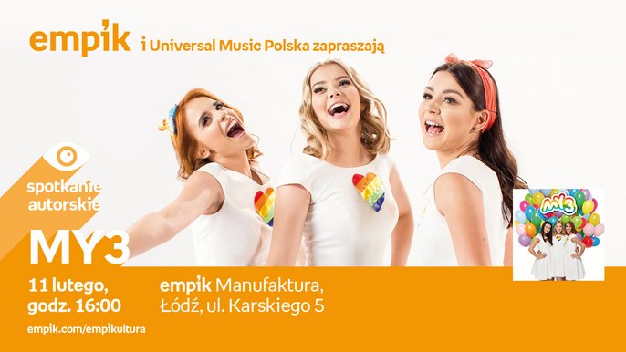 My3 - spotkanie autorskie w Empiku w Manufakturze - fot. mat. pras. Salon Empik Łódź Manufaktura