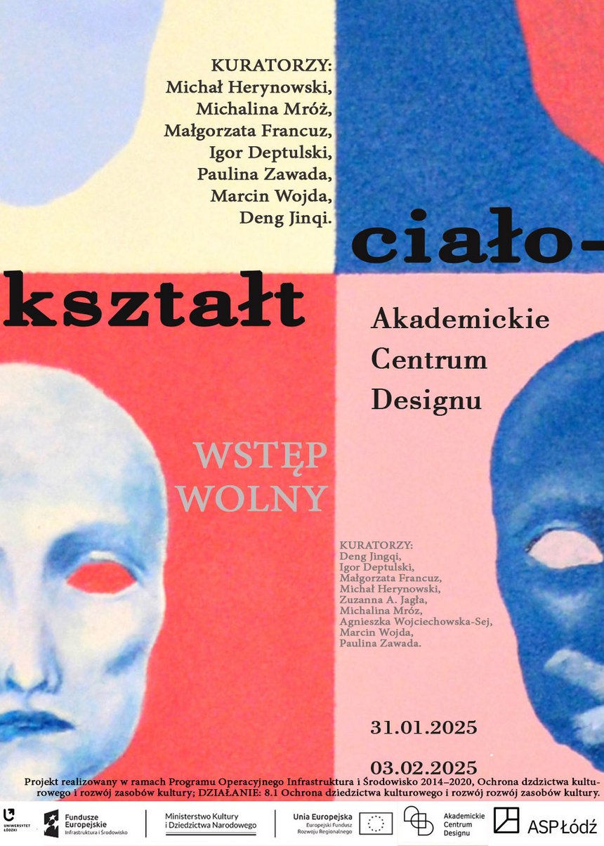 grafika: na kolorowym tle widać dwie maski