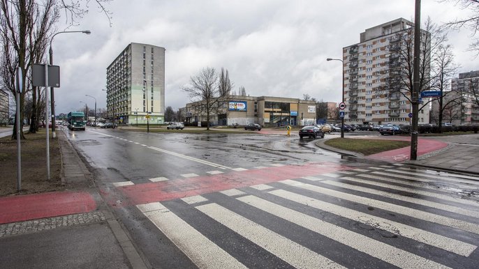 W ramach programu "Łódź buduje dzielnice" na skrzyżowaniu ul. Traktorowej z ul. Łanową powstanie rondo - fot. Stefan Brajter / UMŁ