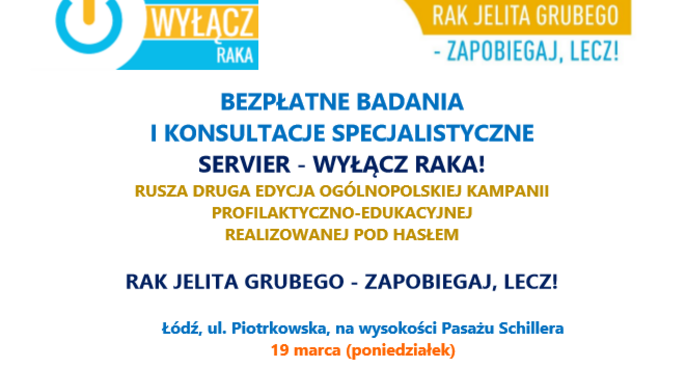 Bezpłatne badania i konsultacje specjalistyczne kampanii SERVIER - wyłącz raka - mat. pras.