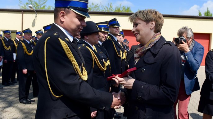 Awanse, dyplomy i nagrody dla najlepszych, czyli Dzień Strażaka 2019 w Łodzi - fot. Paweł Łacheta / UMŁ