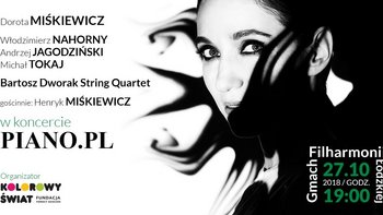 Grafika promująca wydarzenie: "PIANO.PL - Koncert Charytatywny w Filharmonii Łódzkiej" -  mat. pras. Fundacja Pomocy Dzieciom "Kolorowy Świat"